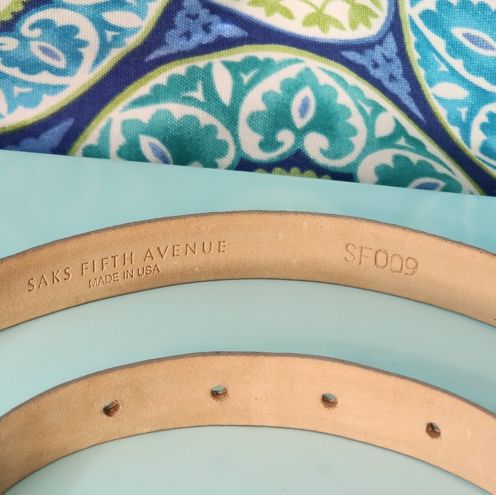 Saks Fifth Avenue Italian Calfskin Belt - Picture 4 of 7